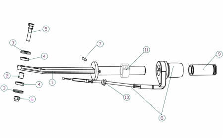 Румпель для Hidea 3F