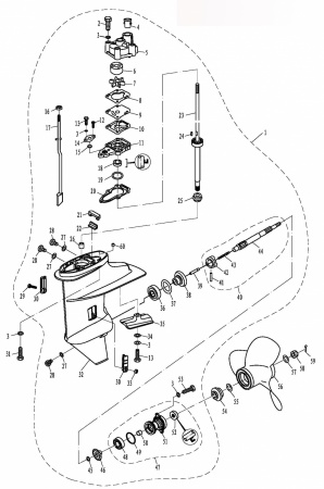 Нижний корпус и привод для Toyama T9.8BMS